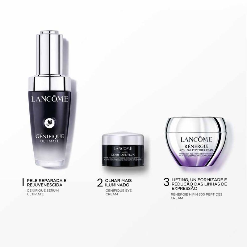 Kit Lancôme Rotina Génifique Ultimate - Reparação Anti-Idade